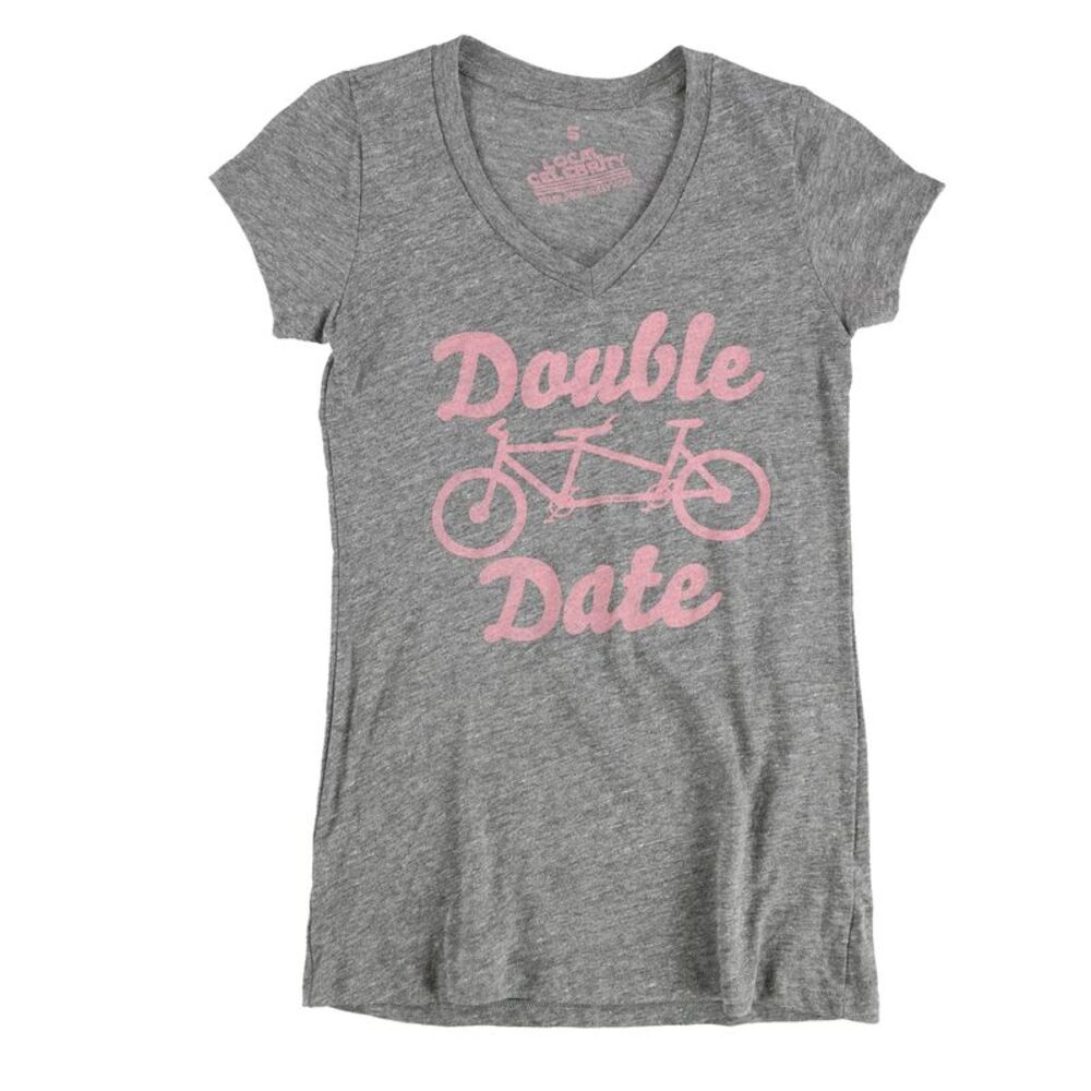 Local Celebrity Womens Double Date Graphic T-Shirt, NWT